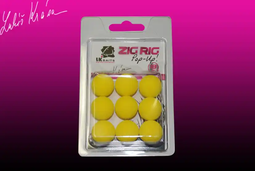 LK Baits ZIG RIG Pop–Up 20 mm – Yellow Poslední Šance