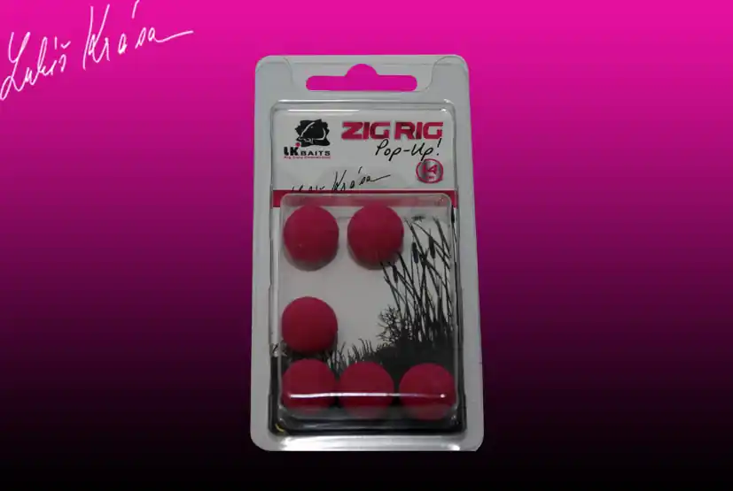 Finální Výprodej LK Baits ZIG RIG Pop–Up 14 mm – Red