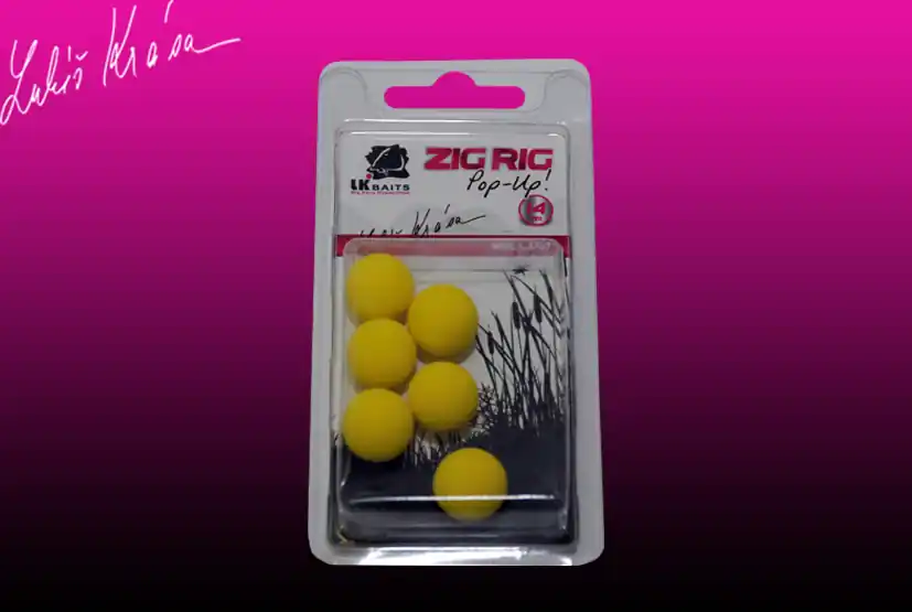 Značkový LK Baits ZIG RIG Pop–Up 14 mm – Yellow