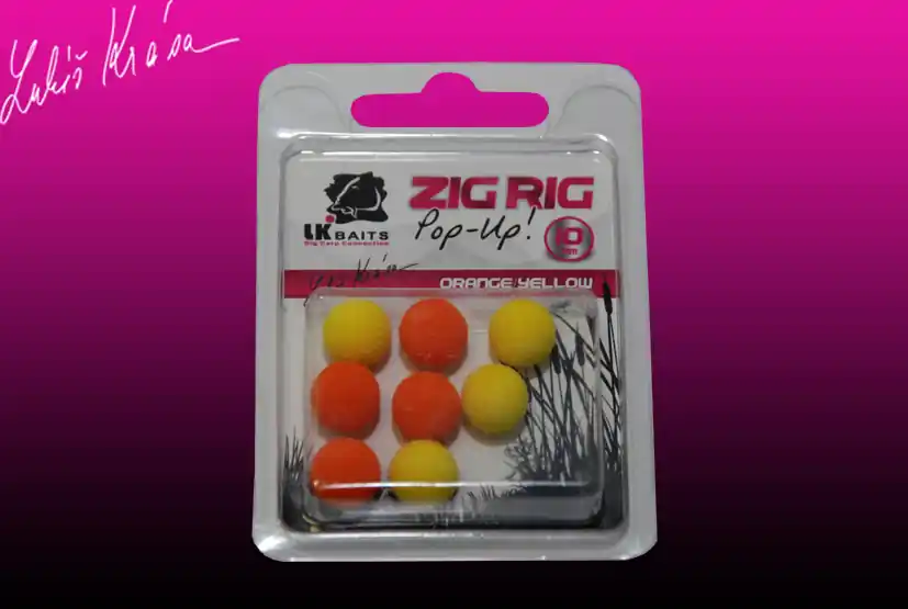 Cenově Výhodný LK Baits ZIG RIG Pop–Up 10 mm – Orange/Yellow