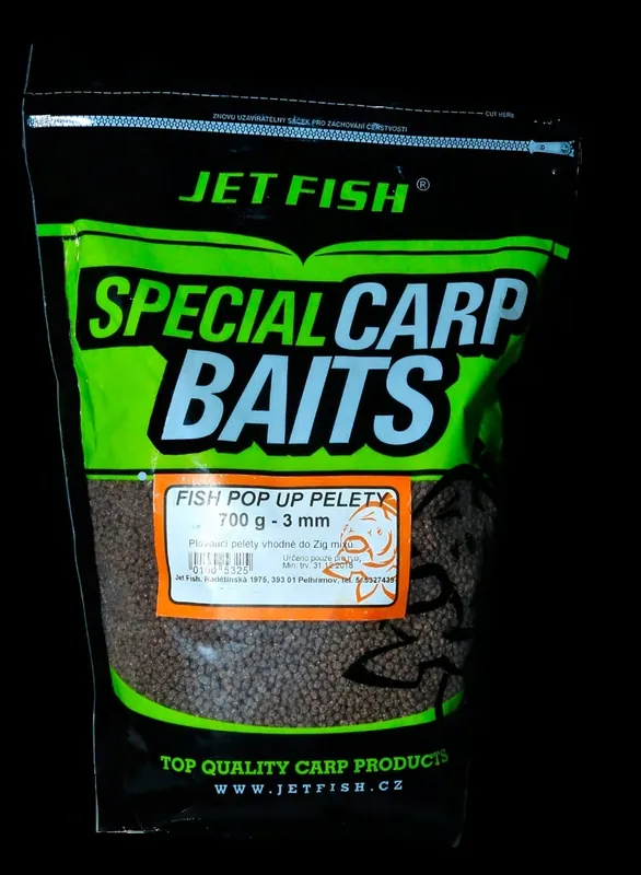 Odeslání Ihned JET FISH Fish pop up pelety - 3mm - 700g