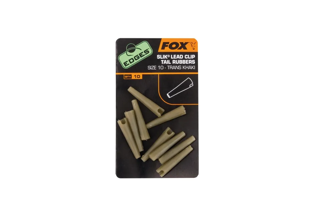 FOX převleky na závěsky na olovo Edges Slik Lead Clip Tail Rubber vel. 10 VÝPRODEJ Originální