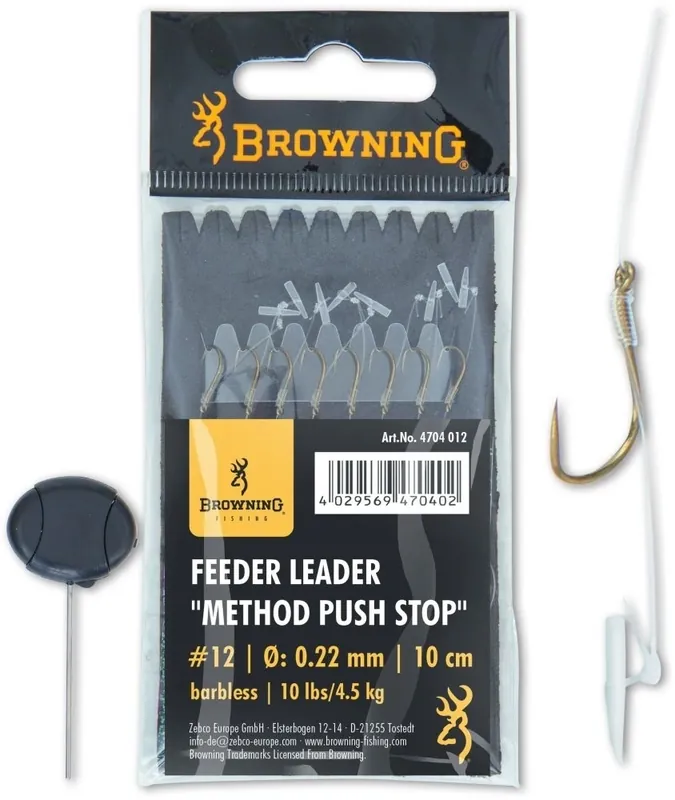Odeslání Ihned BROWNING Feeder Leader Method Push Stop bronze VÝPRODEJ