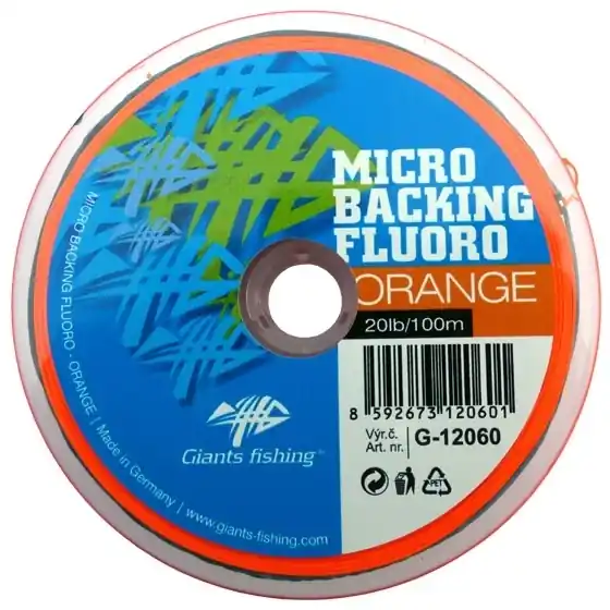 GIANTS FISHING Micro Backing Fluoro-Orange 20lb/100m Výhodná Nabídka
