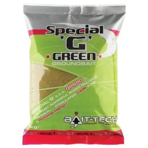 Akce BAIT-TECH Krmítková směs Groundbaits Special-G Green 1kg VÝPRODEJ