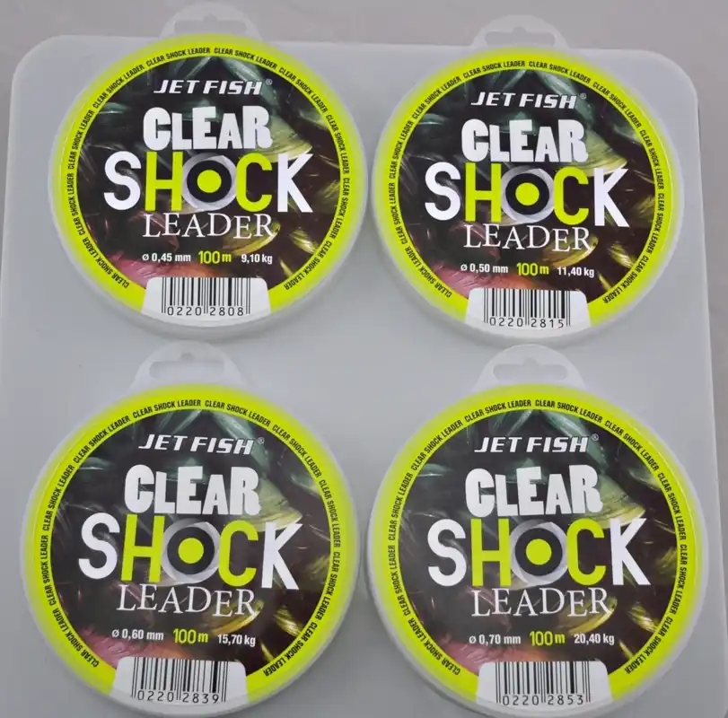 JET FISH Clear Shock Leader - 100m Ověřený