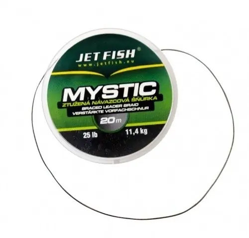 Rychlé Dodání JET FISH Návazcová šňůrka Mystic - 25lb - 20 m