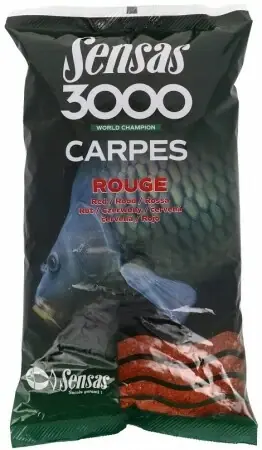 SENSAS Krmení 3000 Carpes Rouge (kapr červený) 1kg Odeslání Ihned