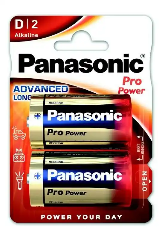 Expresní Doručení Panasonic baterie LR20PPG/2BP Pro Power Gold - 1.5V
