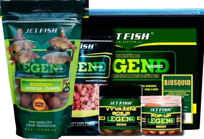 JET FISH Boilie Legend Range - EXTRA TVRDÉ - 250g Cenově Výhodný
