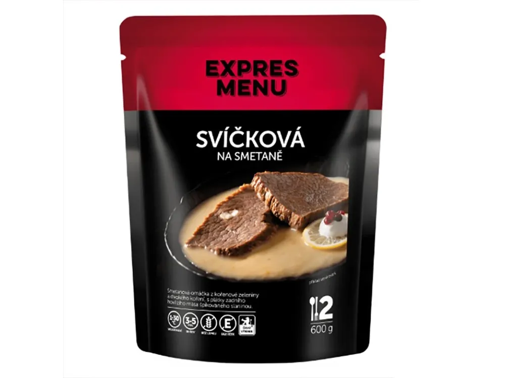 Vysoce Kvalitní Expres Menu Svíčková na smetaně 2 porce