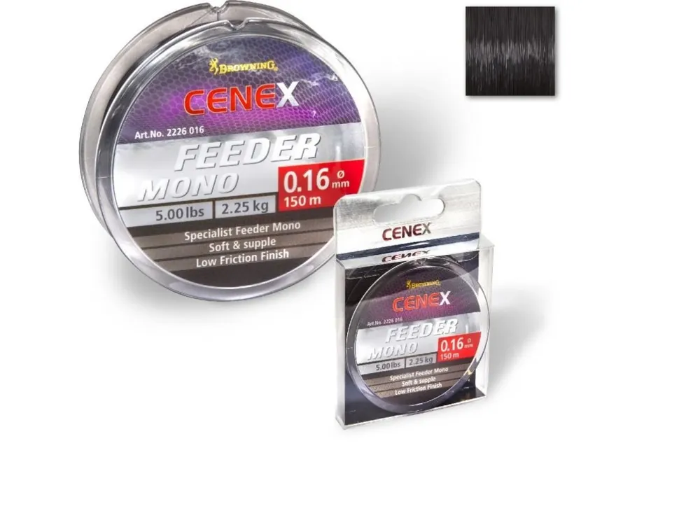 Vlasec na feeder Browning Cenex Feeder Mono 150m Získejte slevu -5% za registraci v e-shopu Expresní Doručení