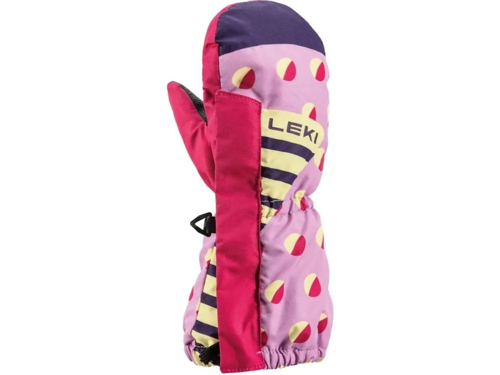Akční Cena Dětské lyžařské rukavice Leki Paw GTX Mitt Long orchid/berry/frozen