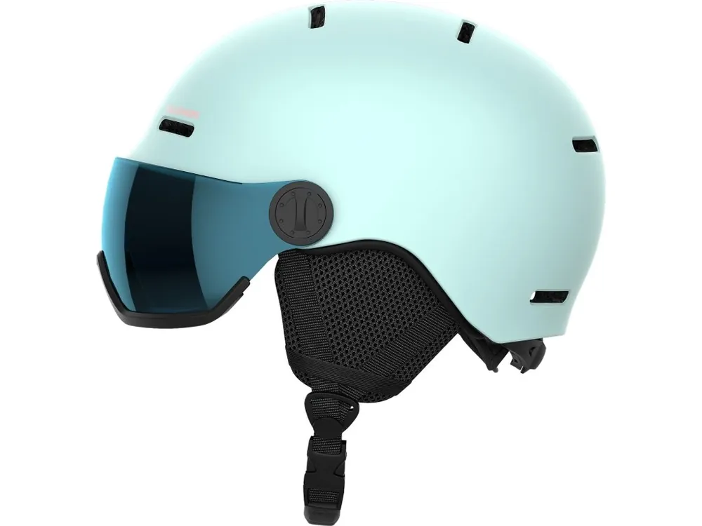 Must-Have Lyžařská dětská helma Salomon Orka Visor Kids Bleached Aqua 25/26