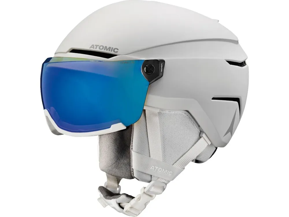 Lyžařská helma Atomic Savor Visor Stereo White Heath 25/26 Sezónní Sleva