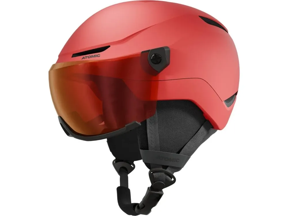Originální Lyžařská dětská helma Atomic Revent Visor JR Red 25/26