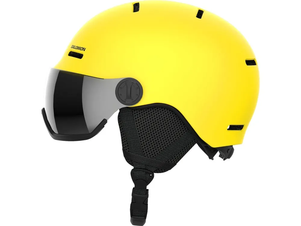 Expresní Doručení Lyžařská dětská helma Salomon Orka Visor Kids Vibrant Yellow 25/26
