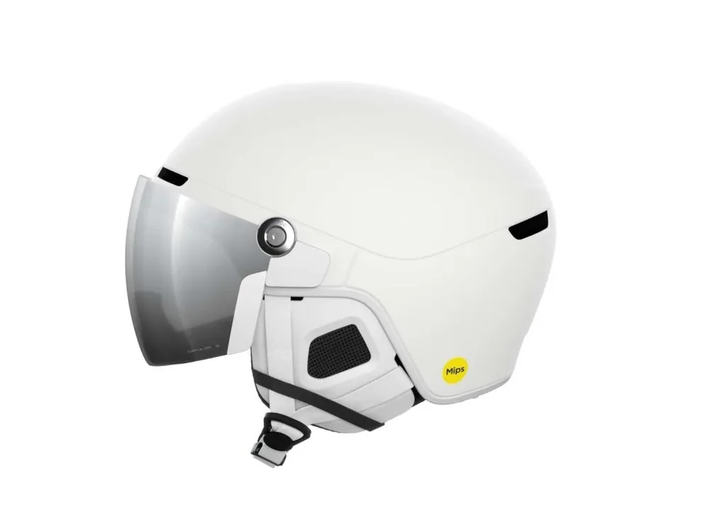 Lyžařská helma POC Obex Visor MIPS Hydrogen White Clarity/Partly Sunny/Silver Vrácení Zdarma