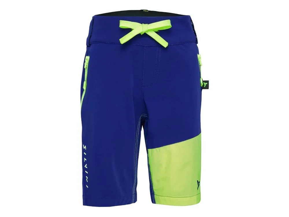 Dětské cyklo kraťasy Silvini Acri CP2649 blue/neon Sezónní Sleva