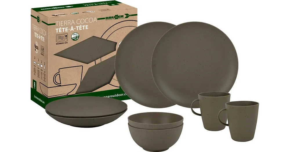 Akční Nabídka Sada nádobí BRUNNER SET TETE-A-TETE PLA TIERRA 8 PCS Uni