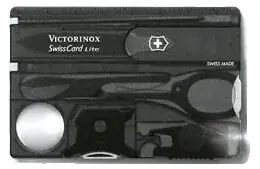 Multifunkční nástroj VICTORINOX SWISSCARD LITE 0.7333.T3 ONYX TRANSL.LED Sezónní Sleva