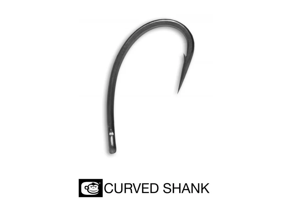 Finální Výprodej RidgeMonkey háčky RM-Tec Curved Shank s protihrotem