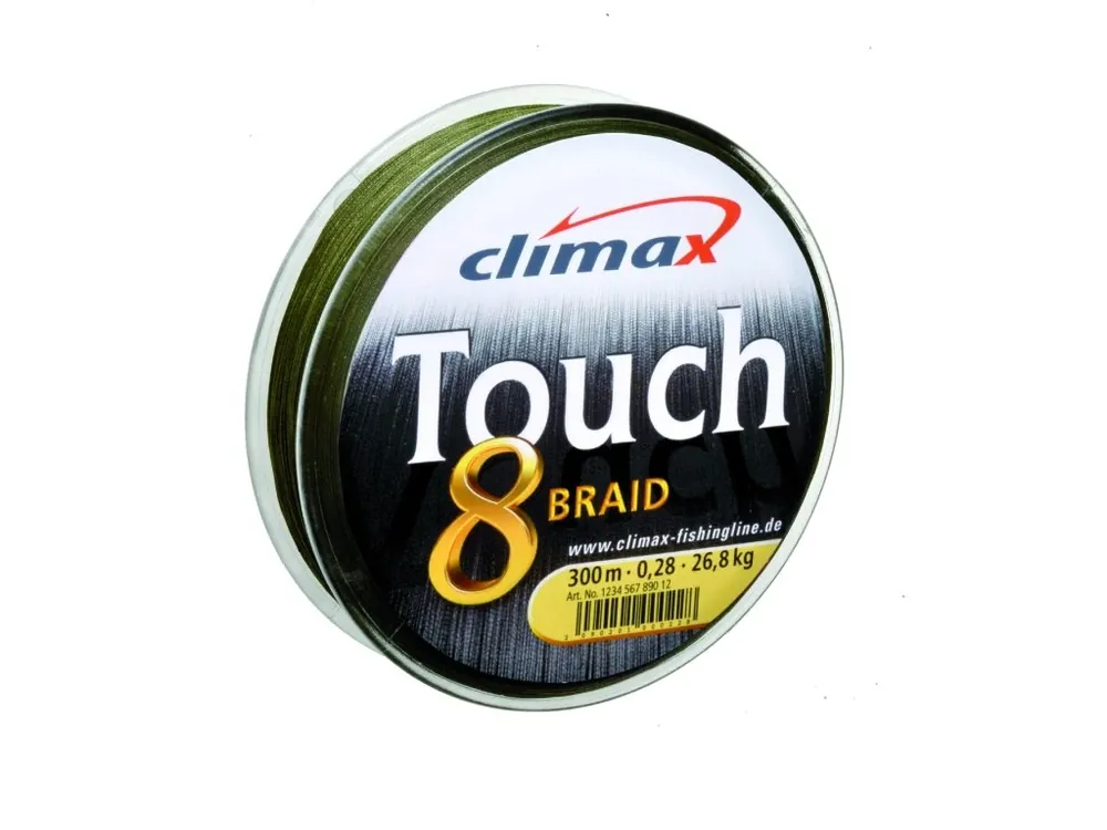 Climax pletená šňůra Touch 8 Braid 100m / zelená Must-Have