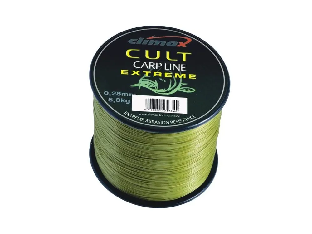 Climax vlasec Cult Carp Line Extrém Mattolive 600m Vysoce Kvalitní