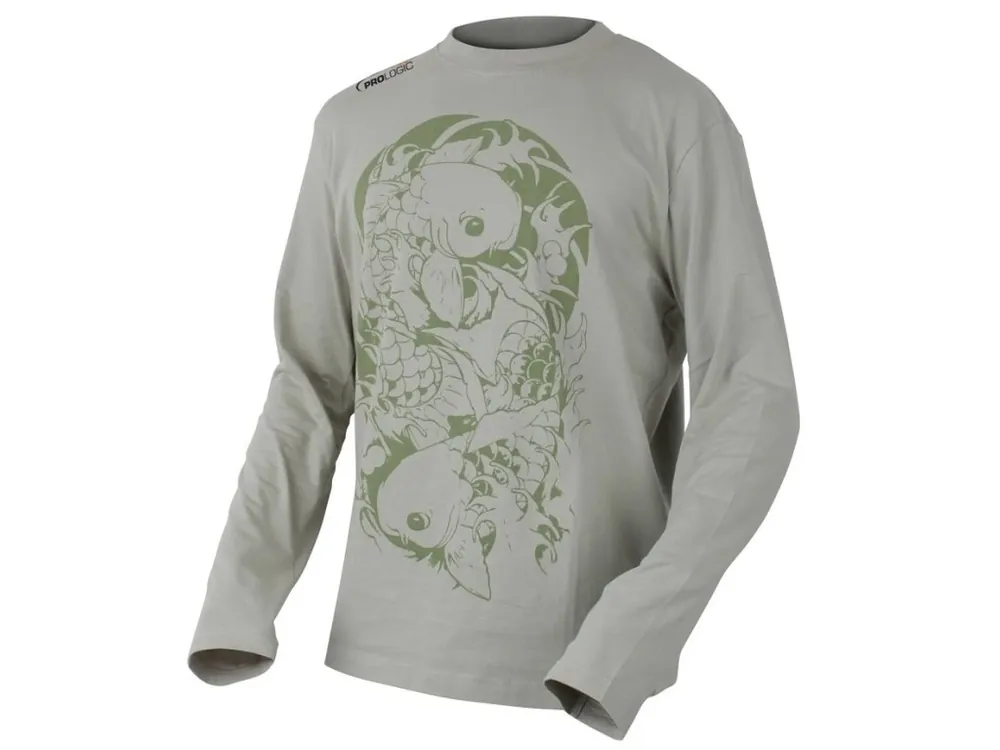 Originální Prologic Triko Twin Carp Tattoo Tee Long Sleeve
