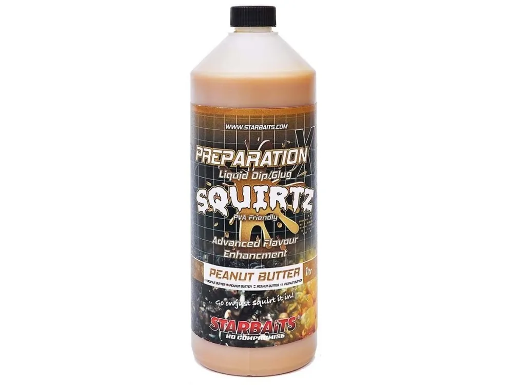 Značkový StarBaits Booster PREP X SQUIRTZ PEANUT BUTTER 1L