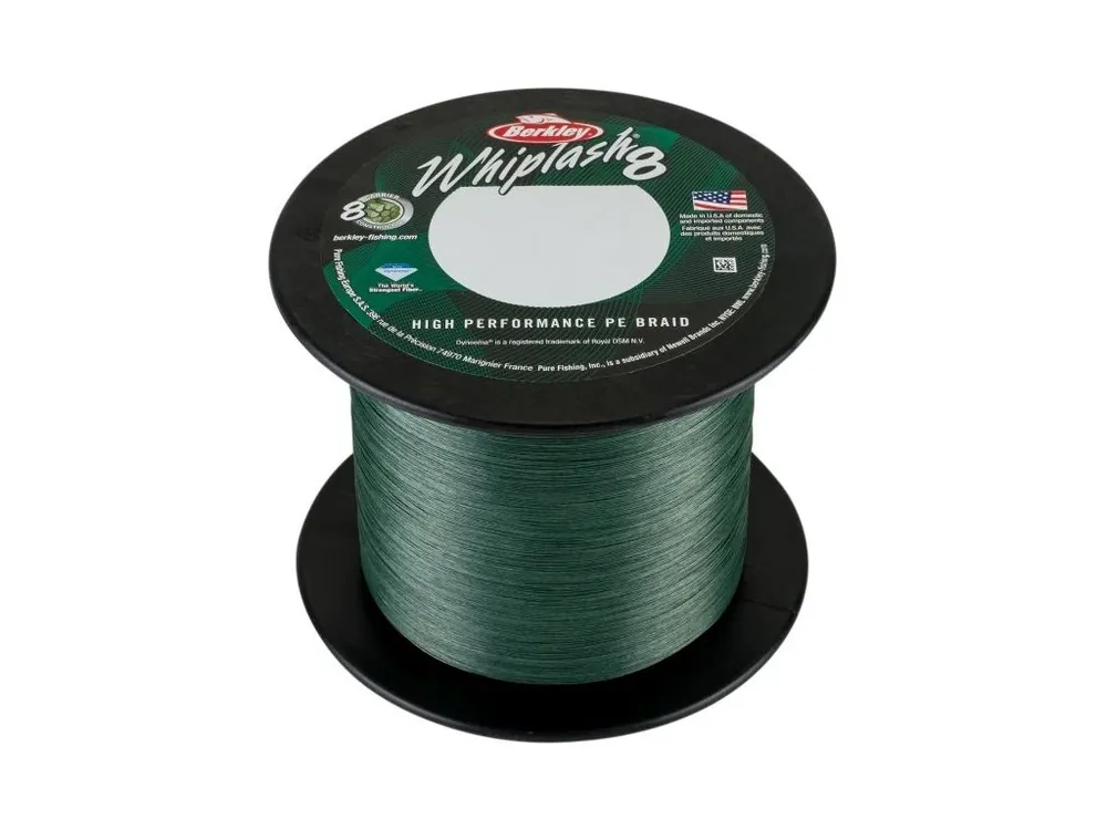 BERKLEY pletená šňůra WHIPLASH Green - 0,40mm 118,4kg návin 50m Ověřený
