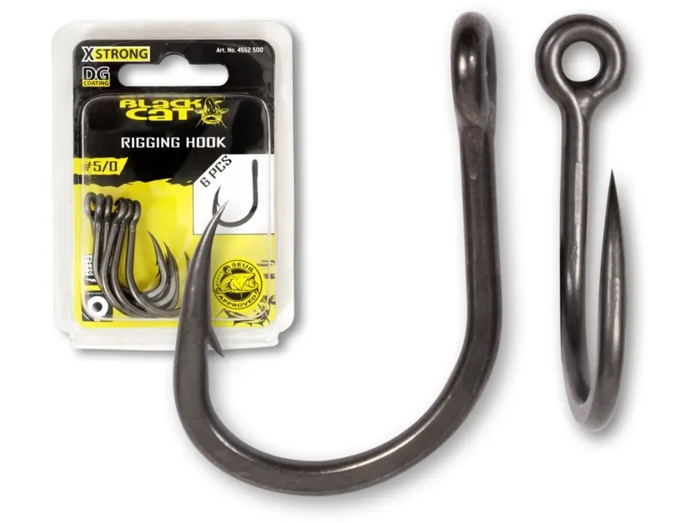Horká Nabídka Black Cat Háček Rigging DG DG coating 6ks