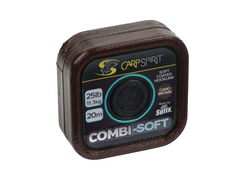 Carp Spirit Combi-Soft Coated Braid 20 m/11,3 kg maskovací hnědá Tovární Cena