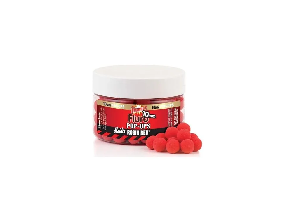 Dynamite Baits Pop-Ups & dumbells Fluro Robin Red 10 mm Horká Nabídka