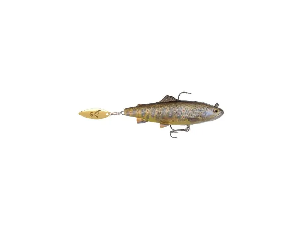 Zlevněný Savage Gear 4D Trout Spin Shad 11cm 40g MS 03-Dark Brown Trout