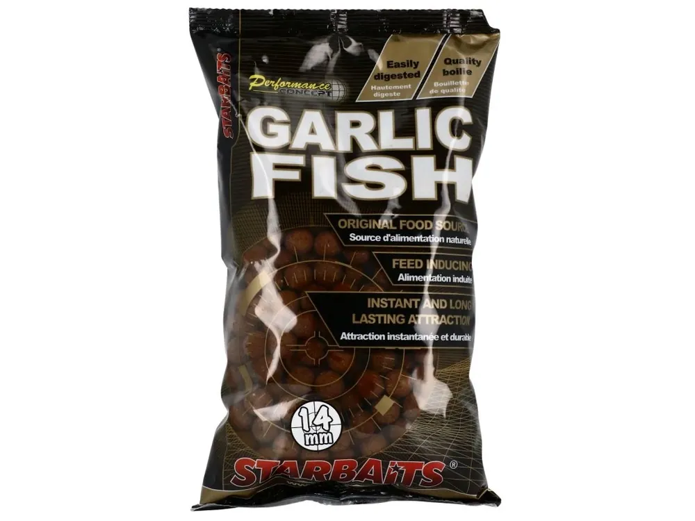 Hit Sezóny StarBaits Boilies Garlic Fish 1kg