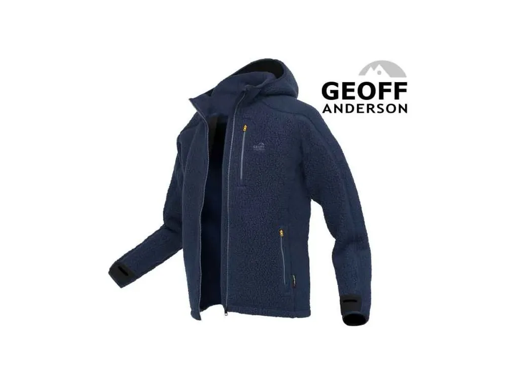 Akce Bunda s kapucí TEDDY Geoff Anderson - Modrý