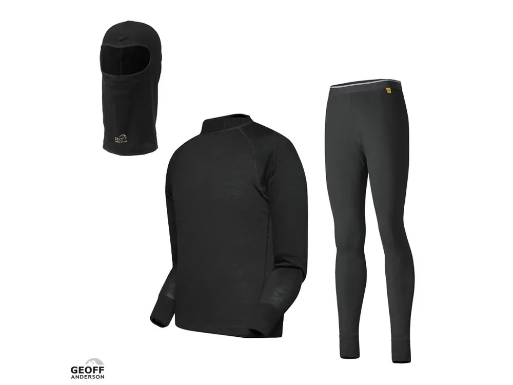 Geoff Anderson spodní prádlo Otara Pants + Top + Kukla Balaclava AKCE Sleva