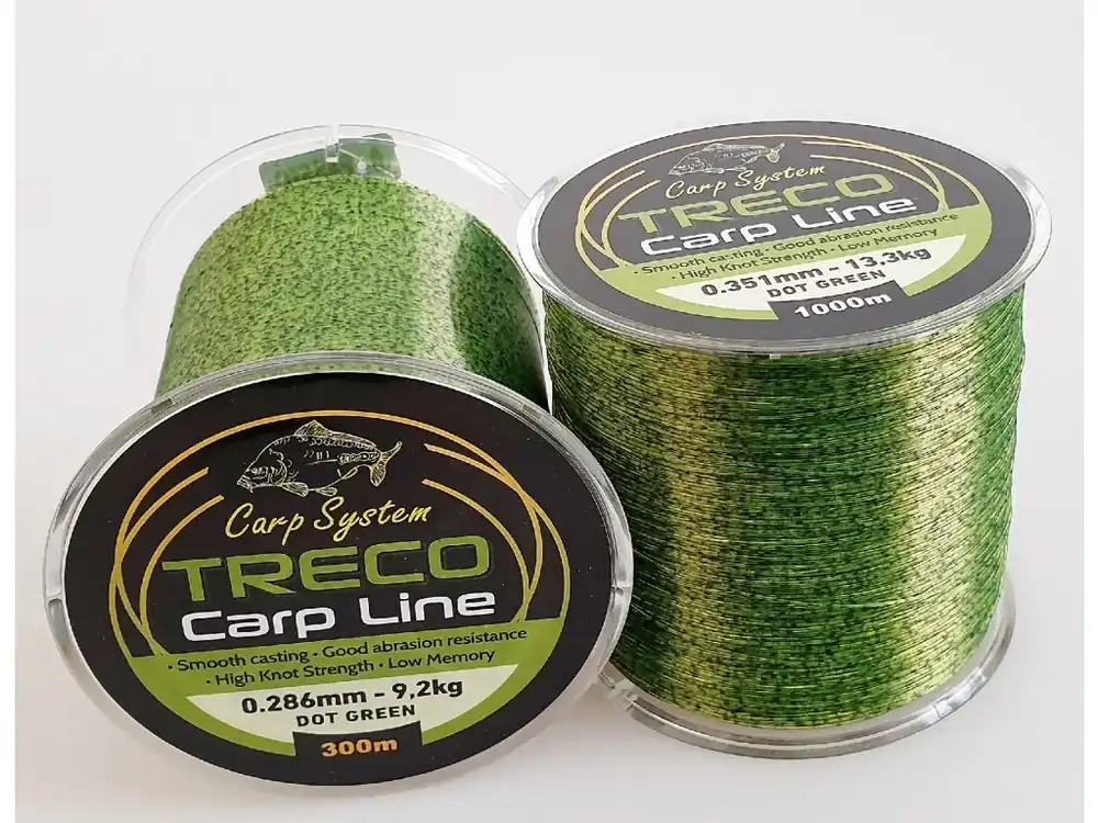Carpsystem vlasec Treco Dot Green 1000m Přímo Od Výrobce