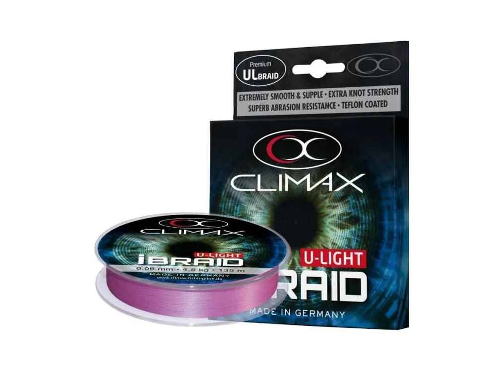 Climax Pletená šňůra iBraid U-Light fluo-fialová135m Novinka