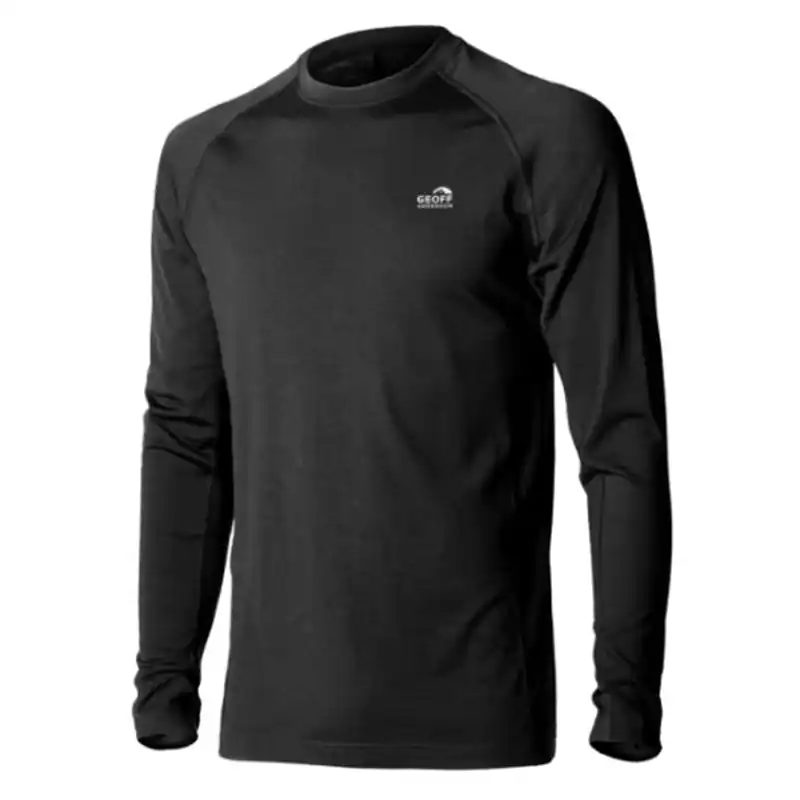 GEOFF ANDERSON - WizWool 165 Soft termo triko s dlouhým rukávem černé Horká Nabídka