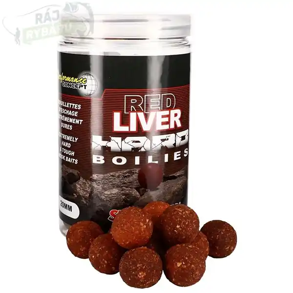 Tovární Cena STARBAITS - Boilie Hard Red Liver 200g