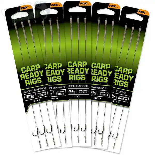 Přímo Od Výrobce FOX - Návazce Carp Ready Rigs Wide Gape 3ks