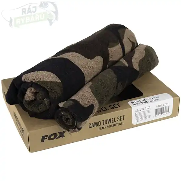 Jen Po Omezenou Doba FOX - Set Ručníků Camo Beach Hand Towel Box Set