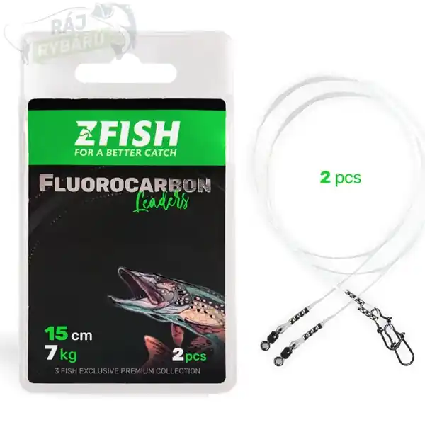 ZFISH - Fluorocarbonové lanko Fluorocarbon Leader 2ks Autentický