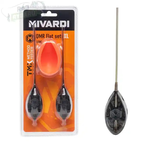 MIVARDI - Sada rychlovýměnných method krmítek QMR Flat XL long (50g + 60g + mould) Pouze Dnes