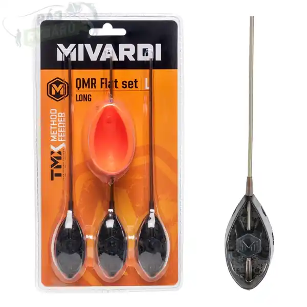 MIVARDI - Sada rychlovýměnných method krmítek QMR Flat L long (30g + 40g + 50g + mould) Nakupujte Hned