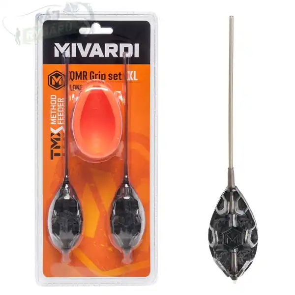 MIVARDI - Sada rychlovýměnných method krmítek QMR Grip XL long (50g + 60g + mould) Jen Po Omezenou Doba