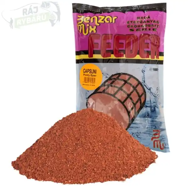 Autentický BENZAR MIX - Krmítková směs Feeder Series Kapr/Jahoda 1kg