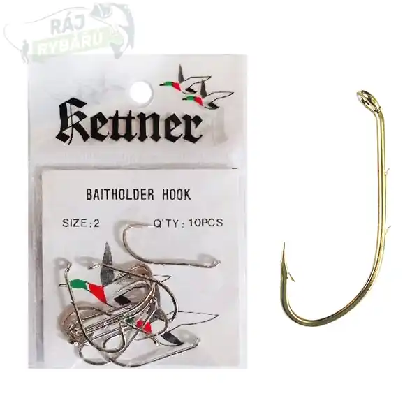 KETTNER - Háčky Baitholder Hook vel.2 10ks Sezónní Sleva